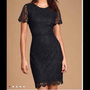 Lulus Black Lace Dress